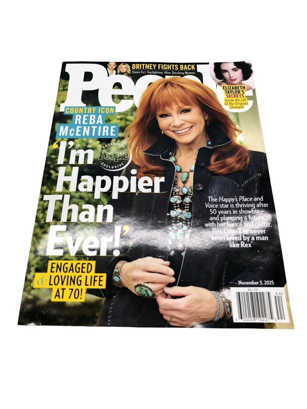 People Magazine Reba McEntire Holiday TV Elizabeth Taylor Nov 2025 Recipes